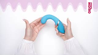 Hi-tech вибратор - JĂĽlie Curvy turquoise - emanuel-shop.com.ua