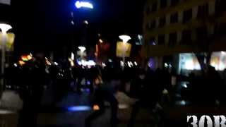 Титушки разгромили евромайдан в Днепропетровске