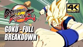 GOKU - Combos, Specials & Breakdown: DragonBall FighterZ (4K HD)