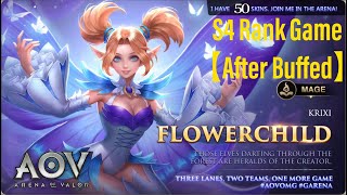 Garena AOV - Arena Of Valor Krixi Flowerchild (after buffed) S4 Ranked Gameplay