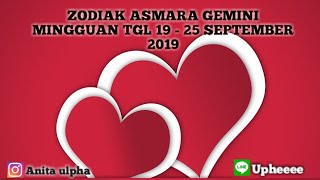 Zodiak ASMARA GEMINI MINGGUAN TGL 19 - 25 SEPTEMBER 2019