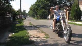 Чоппер с двумя планетовскими движками / Custom bike