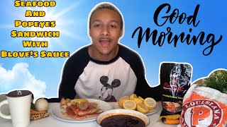 Trying Popeyes Chicken Sandwich In Bloveslife Smackalicious Mild Sauce!