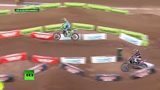 Supercross rider battles shingles virus, takes 1st place in Utah