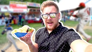 Американская еда | Бейсбольный матч | Самое тихое место в мире!