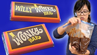 How to Make a WONKA Bar - 50-year old Willy Wonka Chocolate Making Kit