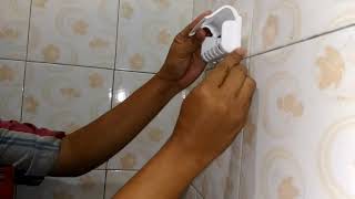 V 20180623 202213 tutorial memasang dispenser pasta gigi untuk kamar mandi dengan lem 3m
