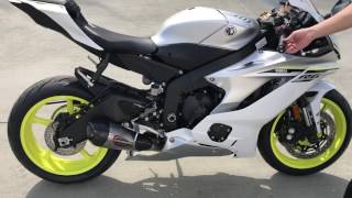 2017 Yamaha R6 sound - Stock vs.Yoshimura Alpha T full system