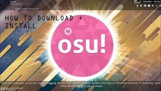 How TO Download + install game  OSU ! - pc