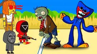 Кто лучший в уничтожении Зомби в Игре в Кальмара? Squid Game Attack
