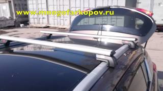 Багажник универсальный на рейлинги Mont Blanc RF20Alu MB302451 (обзор, установка)