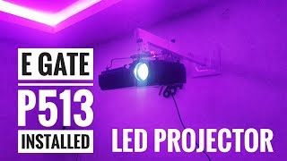 EGATE P513 LED Projector - Unboxing & First Look in TAMIL | Part 2 | Installed
