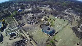 Остров Дачный Хабаровск 4 мая 2019 Начало возгорания Садовой2 снято  hubsan h501 порывы ветра  18м/с