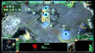 Global Starcraft II League 100910 이관우T vs 홍성용P 1set