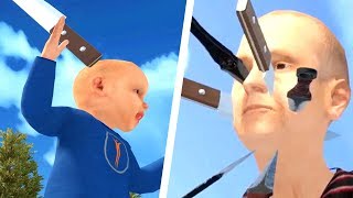 I Threw Multiple Knives into My Granny's Face and I Regret Everything - Granny Simulator