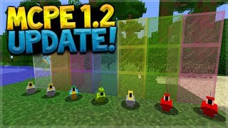 MCPE 1.2 UPDATE CONFIRMED!! Minecraft Pocket Edition - 1.2 Stained Glass, Parrots & New Recipe Book