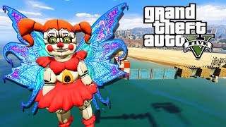 ЛЕТАЮЩАЯ БЕЙБИ АНИМАТРОНИК В ГТА 5 ЭКСПЕРИМЕНТЫ GTA 5 MODS - Five Nights Freddie FNAF Multi Pulti