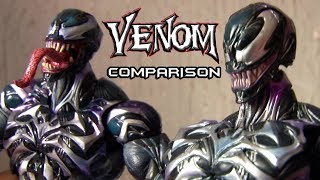 Venom Play Arts Kai - Authentic vs Bootleg Comparison / Unboxing