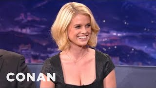 Alice Eve On Her Beautifully Mismatched Eyes - CONAN on TBS