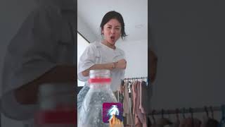 [HOT] Reverse  Bottle Cap Challenge with asian girl - Relo maker