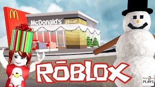 РОБЛОКС Строим НОВОГОДНИЙ МакДональдс - Christmas McDonald's Tycoon - ROBLOX ПО РУССКИ