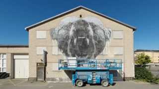 JUSSI TWOSEVEN  |  ROAR!!!  |  wall mural painting  |  Pori, Finland  |  2015