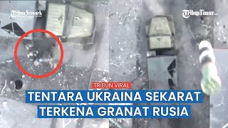Truk Militer Hancur dan Tentara Ukraina Diseret