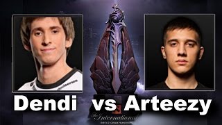 Dendi vs Arteezy 1v1 Solo The International 4 Dota 2