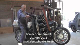 Bomber-Bike Project at 20. April 2011 (down on wheels and handling test)