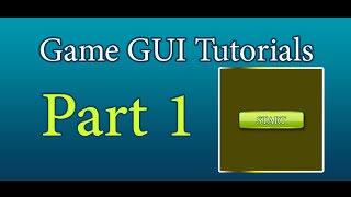 Android Game GUI Tutorial Series - Part 1
