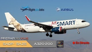 DIRECTO [P3Dv4.5] FSLabs A320-200 | SADP - SAZS | IVAO (ESP/ENG)