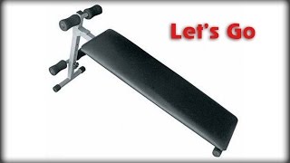 Скамья для пресса Let's Go с прямой спинкой.