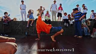 hiroto vs 宇宙 CALLOUT JUDGE FOOTWORK Ocean Front Breakin' Festival 2021/7/22
