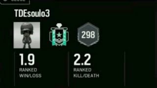 Rainbow Six siege gameplay - 2.2 k/d Ranked