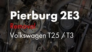 Removing a Pierburg 2E3 carb from a 1.9DG WBX VW T25 / T3