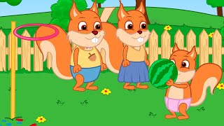 Famille d'Écureuil - Basket Aux Fruits Animé 2023 en Français