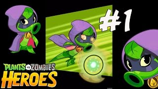 Plants vs. Zombies: Heroes (зомби против растений) - Part 1 - Green Shadow Hero