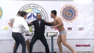 Драка на взвешивание. | Кыргыз vs Казах