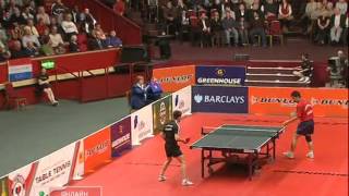 Table Tennis - Attack (Kalinikos KREANGA) vs Defense (Chen WEIXING) XV ! (Dunlop Masters 2008)