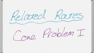 Related Rates - Filling a Cone Problem