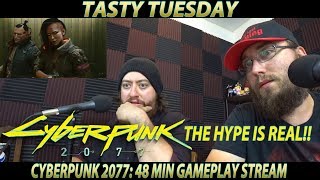 We REACT to Cyberpunk 2077 48 min gameplay OMG!!!