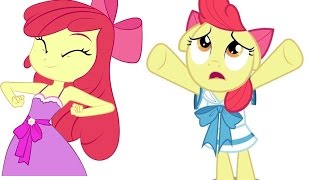 Мой маленький пони на русском Девушки эквестрии стиль Эпплблум /  Girls Equestria style AppleBloom