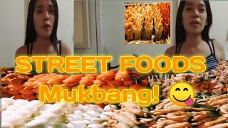 Philippine street foods | Mukbang | kwek-kwek and etc. | By Julie Ann Gallardo