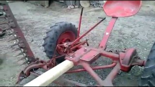 Мототрактор.  Конная косилка. Нужна помощь советами.
