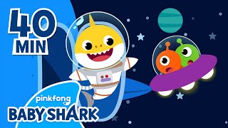 Baby Shark Went to Space! and More | Earth Day with Baby Shark | +Compilation 
