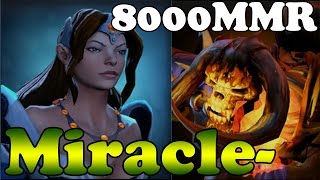Dota 2 - Miracle 8000MMR Plays Clinkz and Mirana - Pub Match Gameplay