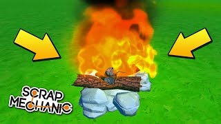 ? НАСТОЯЩИК КОСТЁР В СКРАП МЕХАНИК ? ОБЗОР МОВДО в Scrap Mechanic ?