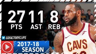 LeBron James Full Highlights vs Pacers (2018.01.12) - 27 Pts, 11 Ast, 8 Reb