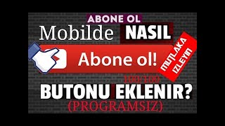 YouTube sağ alt köşede abone ol butonu eklemek 2019  %100 kesin sonuç...!