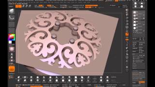 Zbrush Rosette Pendant by Nacho Riesco